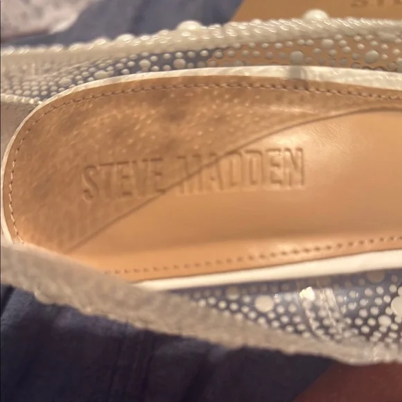 Steve Madden White Crystal Embellished Heels - Picture 4 of 5